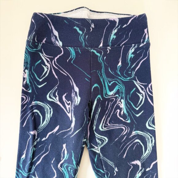 SO Navy leggings with swirl pattern — Women's SZ Medium (8) - Picture 5 of 5